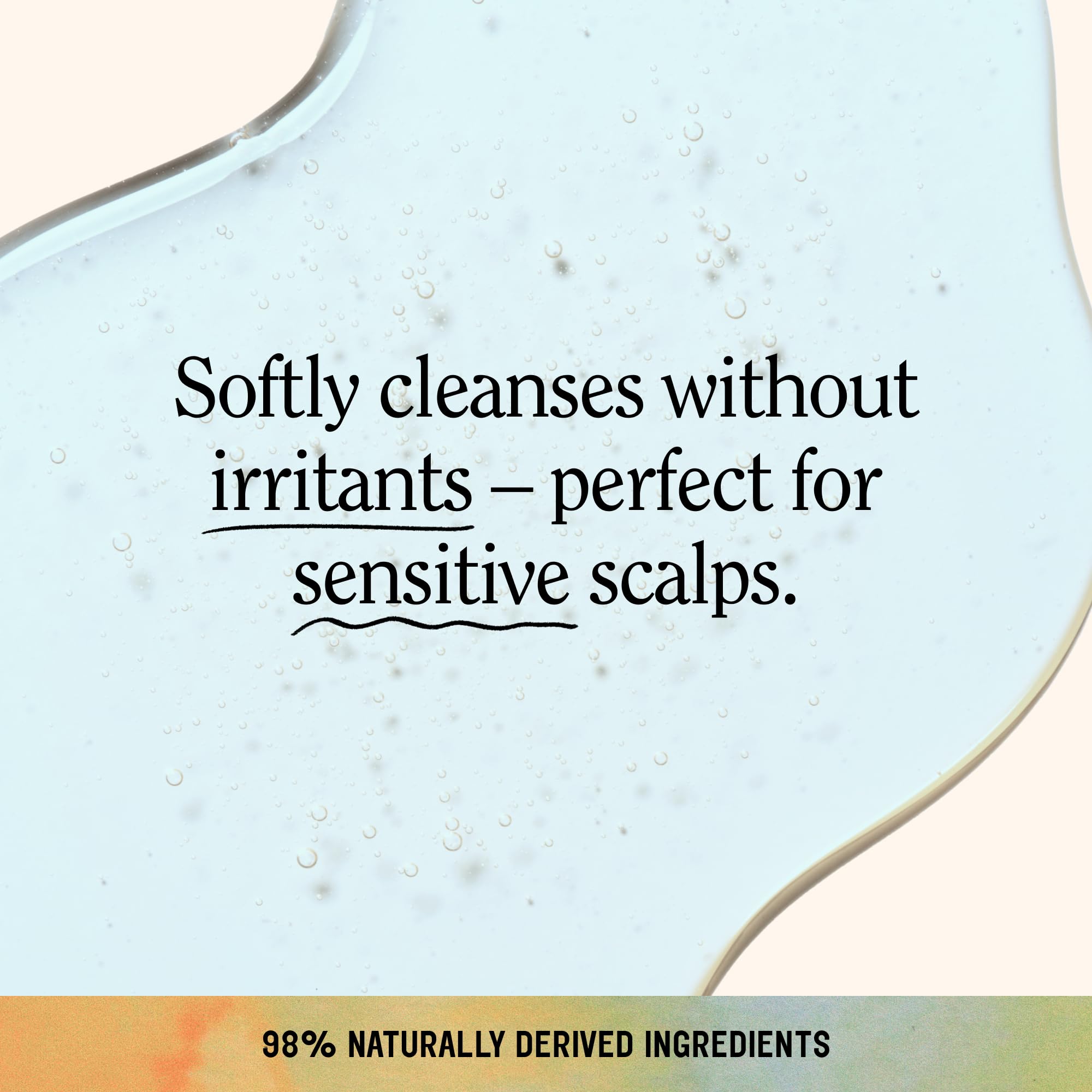 California Naturals Sensitive Scalp Conditioner close-up features nourishing botanicals for calm hair.
