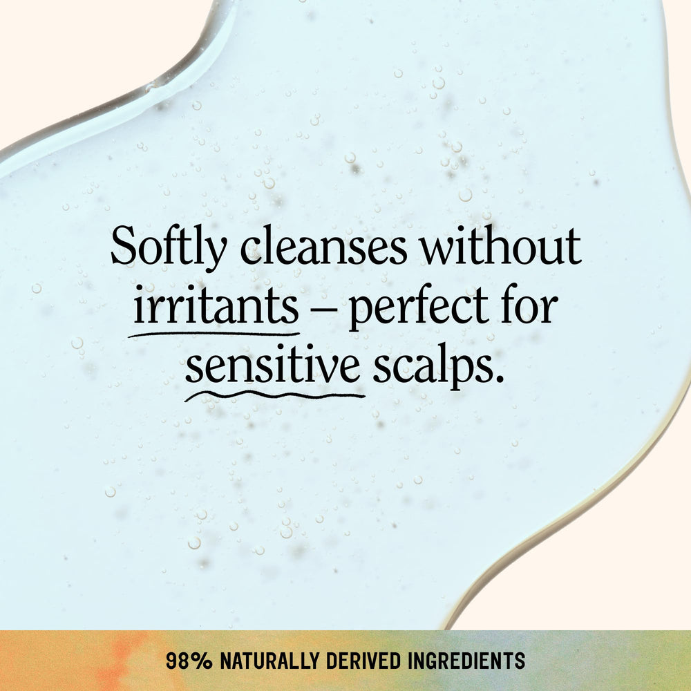 California Naturals Sensitive Scalp Conditioner close-up features nourishing botanicals for calm hair.