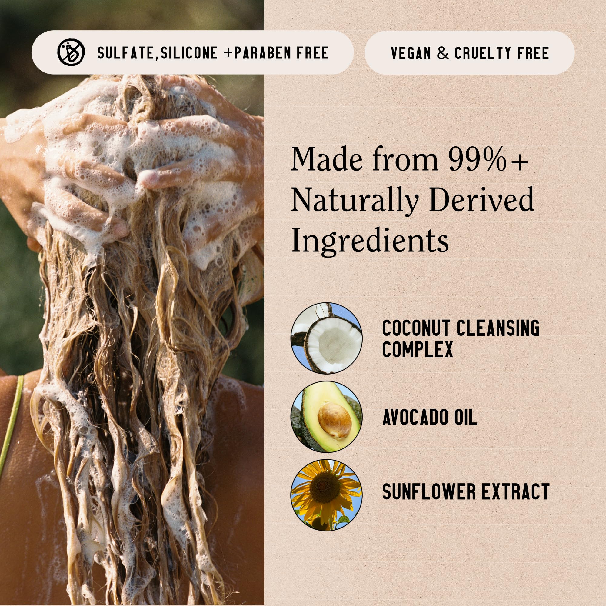 California Naturals bottle with vegan and cruelty-free badges on the label.