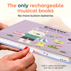 Cali's Books Easter Nursery Rhymes Musical Book buttons for interactive learning