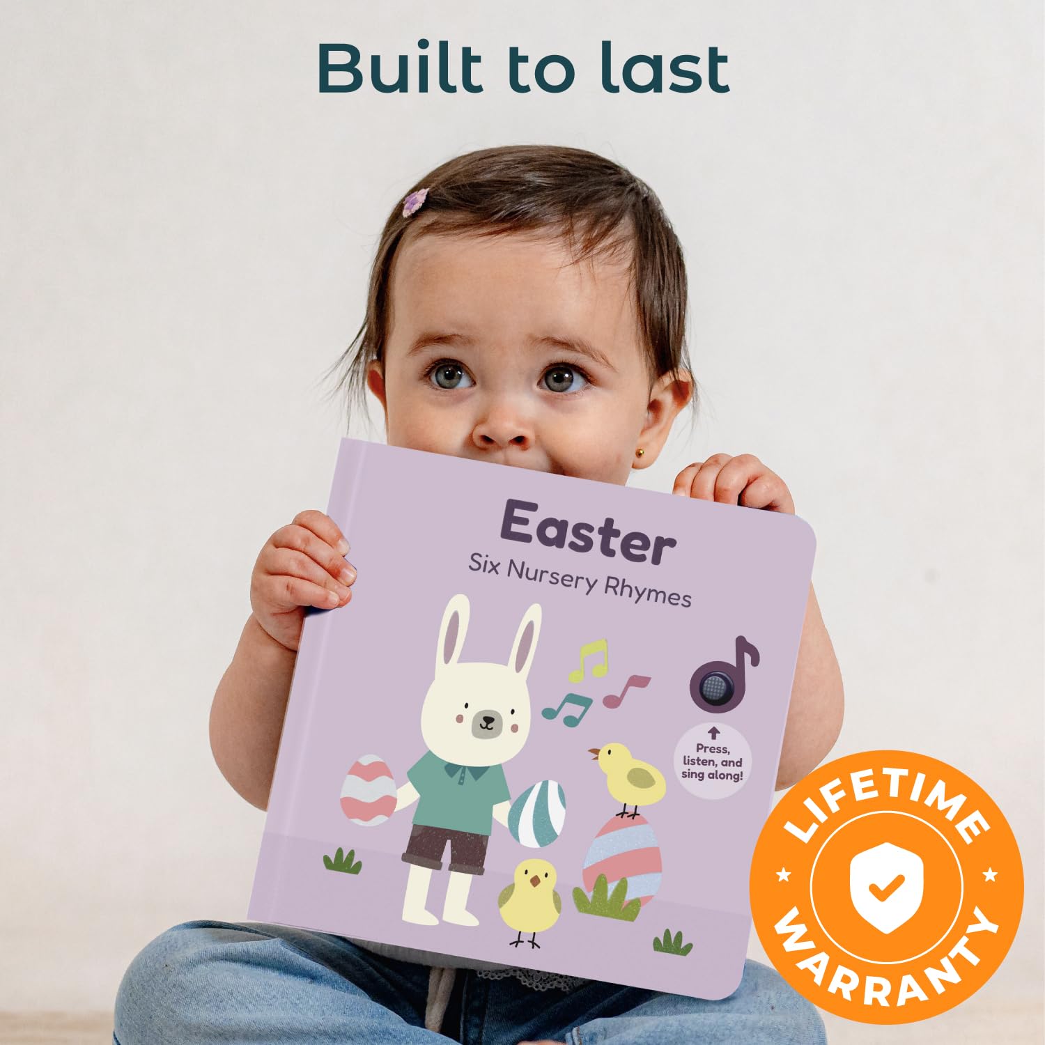 Cali's Books Easter Nursery Rhymes Musical Book safety tested and sturdy