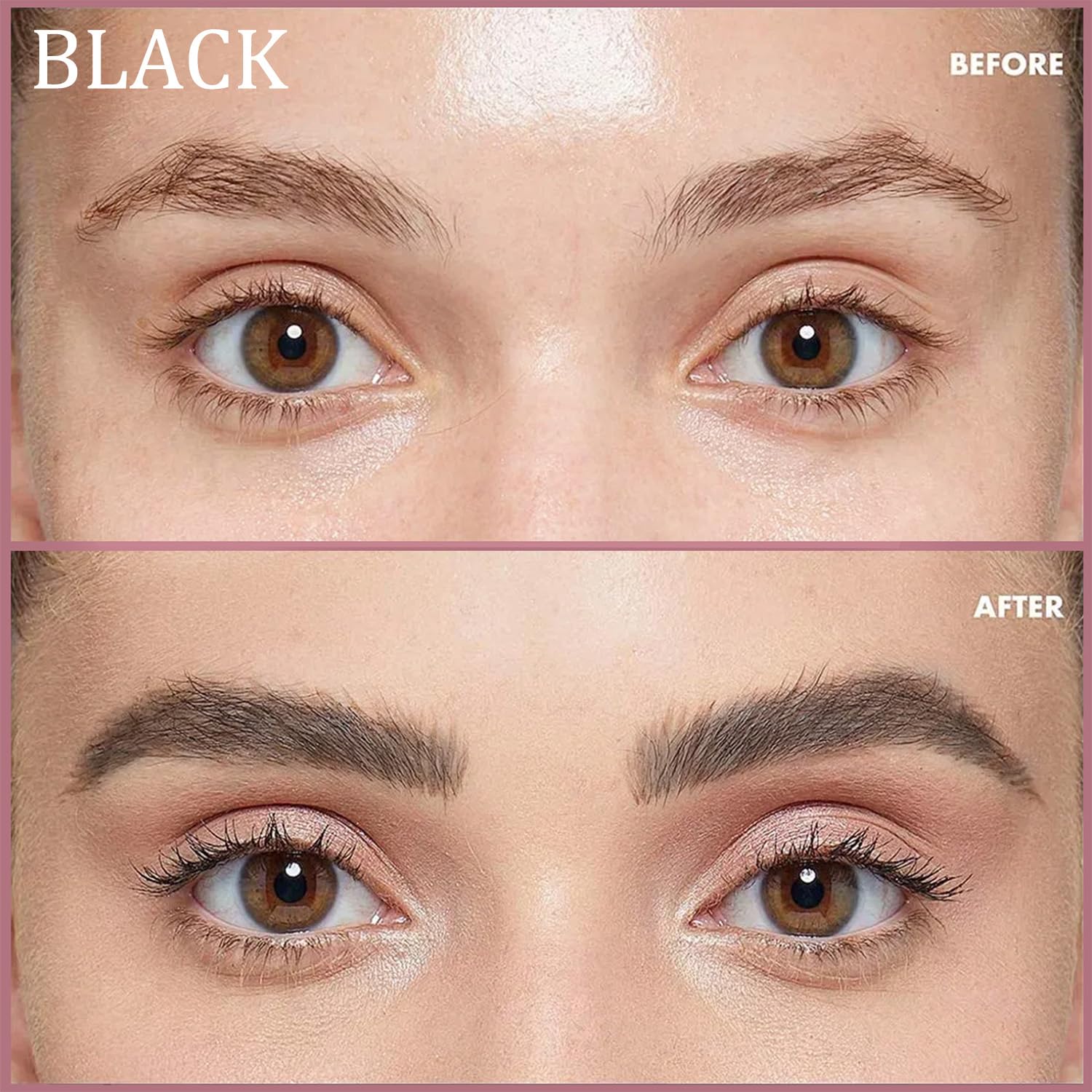 Callmynm Lash Color Kit color result, deep natural shade in minutes.