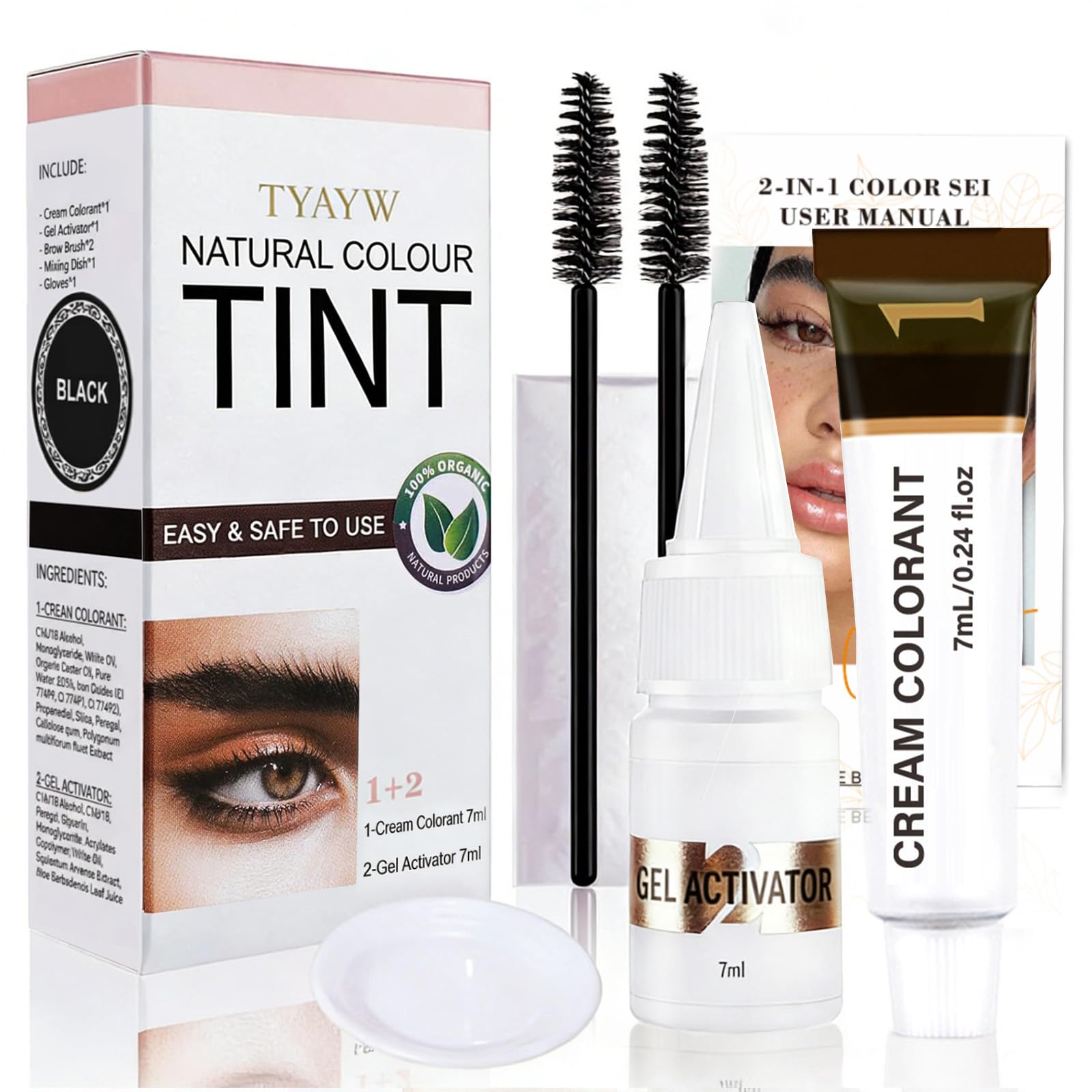 Callmynm Lash Color Kit front view, at-home eyelash and brow color made easy.