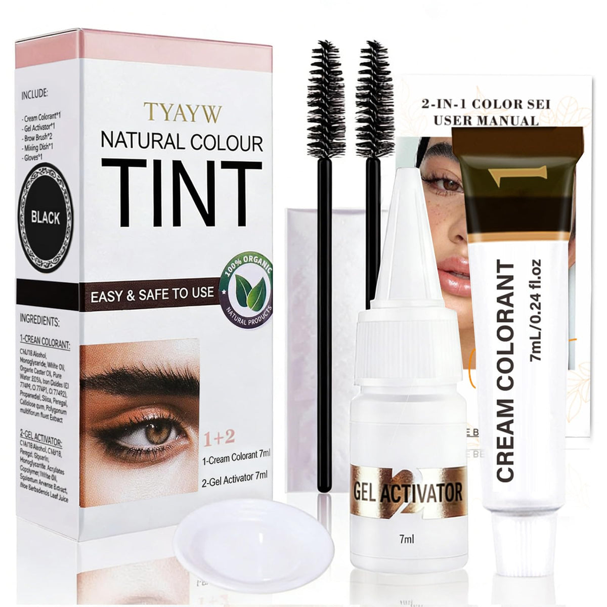 Callmynm Lash Color Kit front view, at-home eyelash and brow color made easy.
