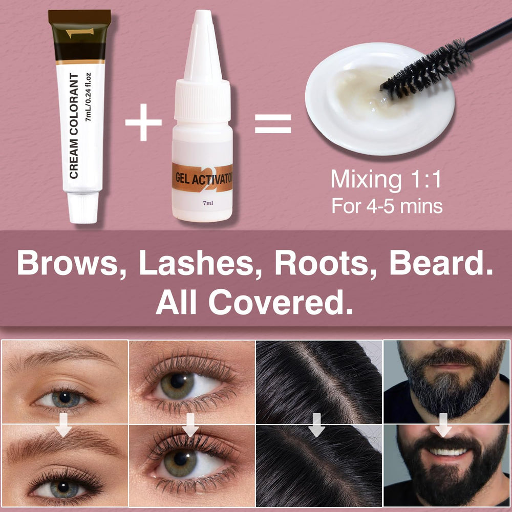 Callmynm Lash Color Kit packaging opened to reveal included tools.
