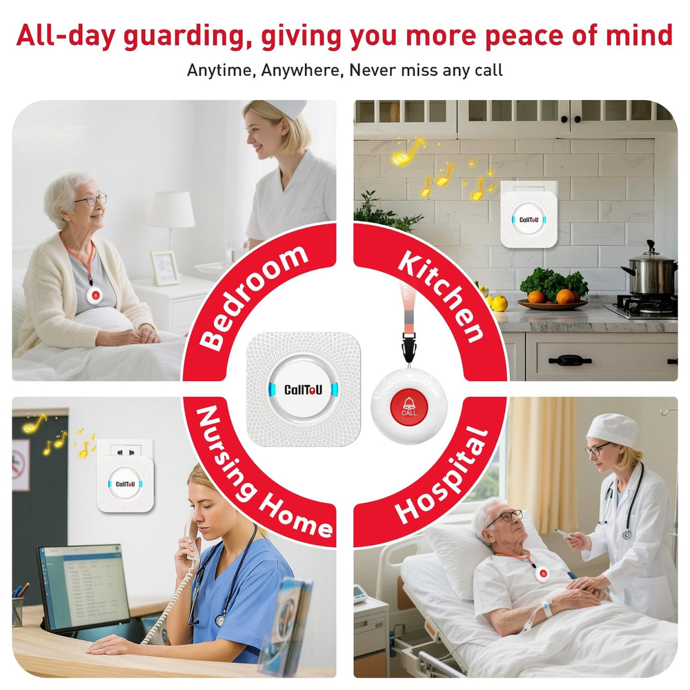 CallToU waterproof transmitter designed for durable use in any room