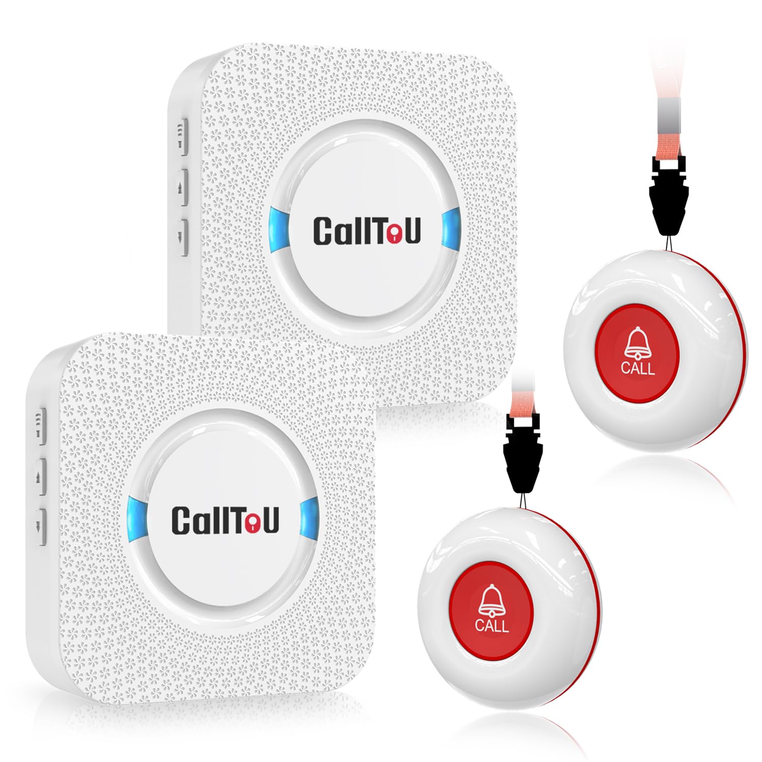 CallToU wireless caregiver pager with two receivers for reliable in-home alerts