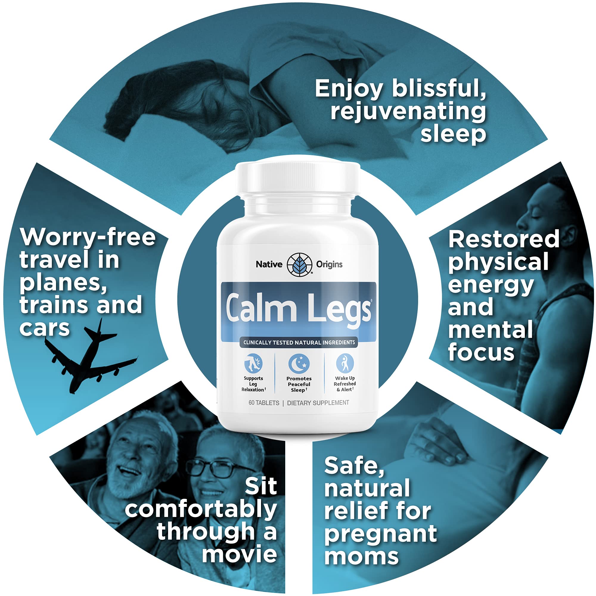 Leg relaxation during the night with Calm Legs.