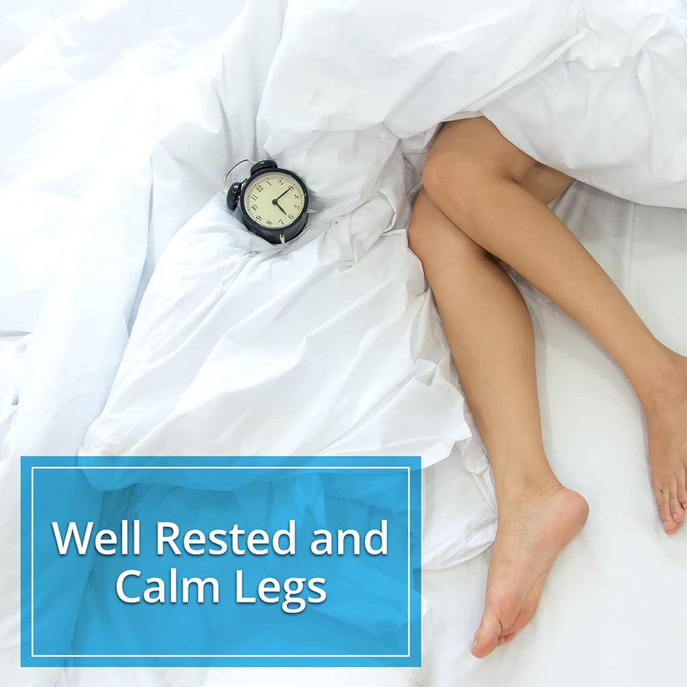 Close-up of Calm Legs tablets for easy daily use.