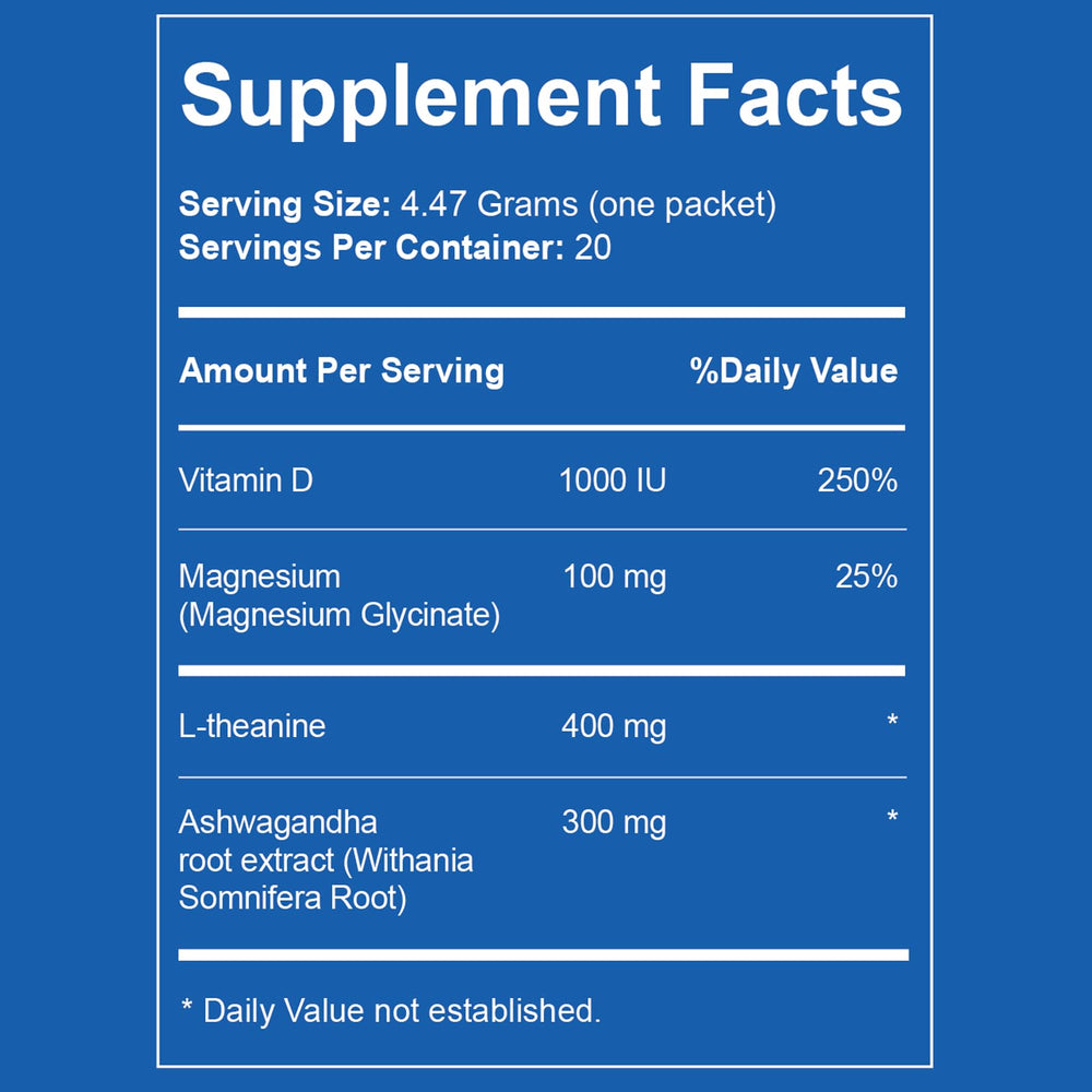 Calmify packets close-up, convenient for on-the-go use.