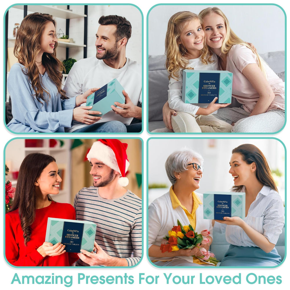 Box-stacked CalmNFiz steamers emphasize value and gifting appeal.