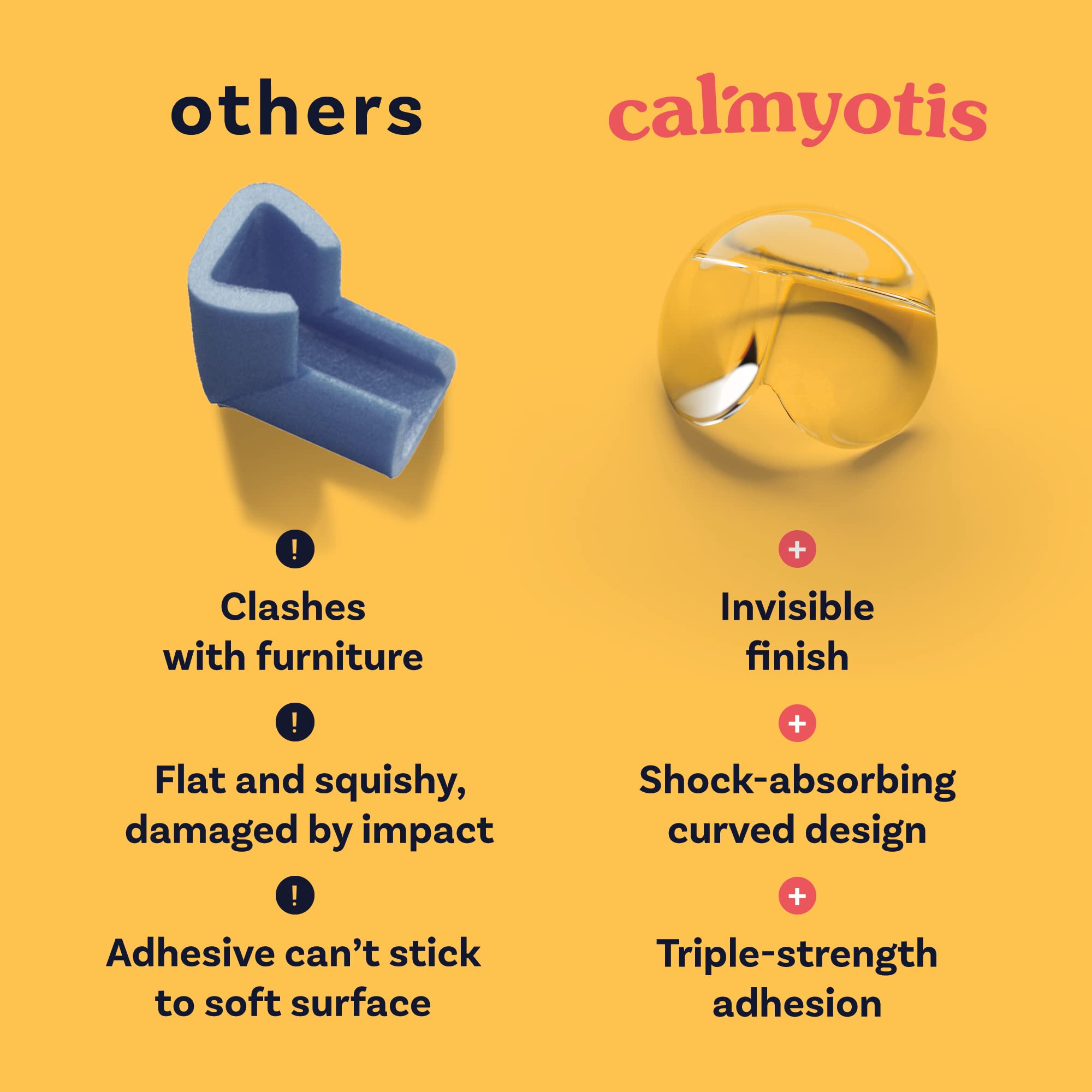 CalMyotis corner guard clear edge protection on rounded furniture with discreet durability.