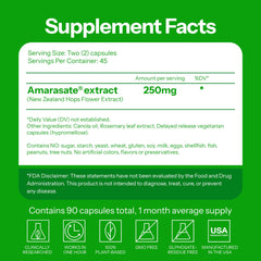 Calocurb Amarasate ingredient label emphasizes natural plant-based formula.