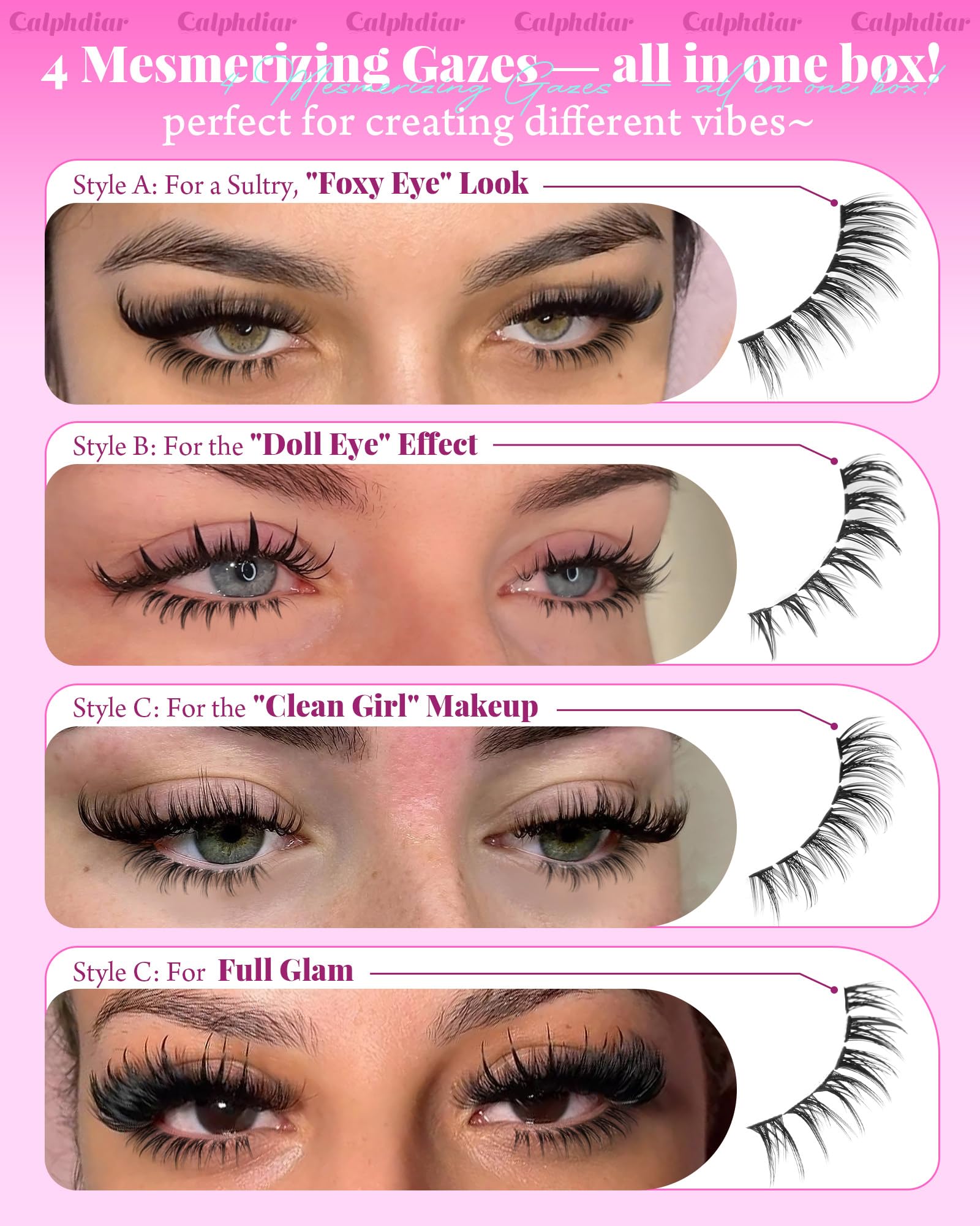 calphdiar bottom lash clusters bold: fuller lashes without clumps.