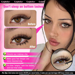 Calphdiar bottom lash clusters create the doe-eye effect with feather-light precision