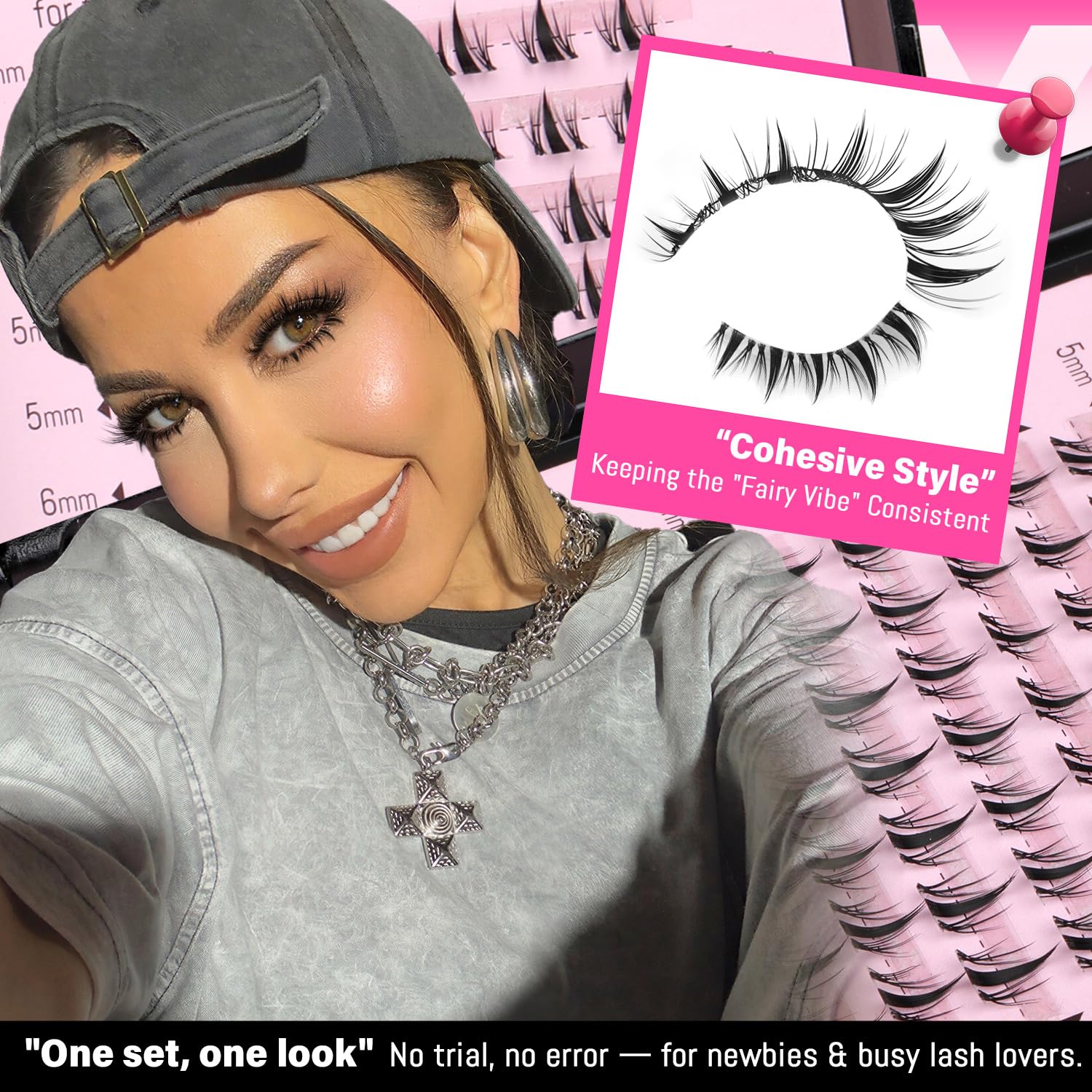 Calphdiar bottom lash clusters offer a light, natural look with minimal clumping