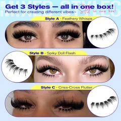 Calphdiar soft thin band bottom lashes blend with natural lashes