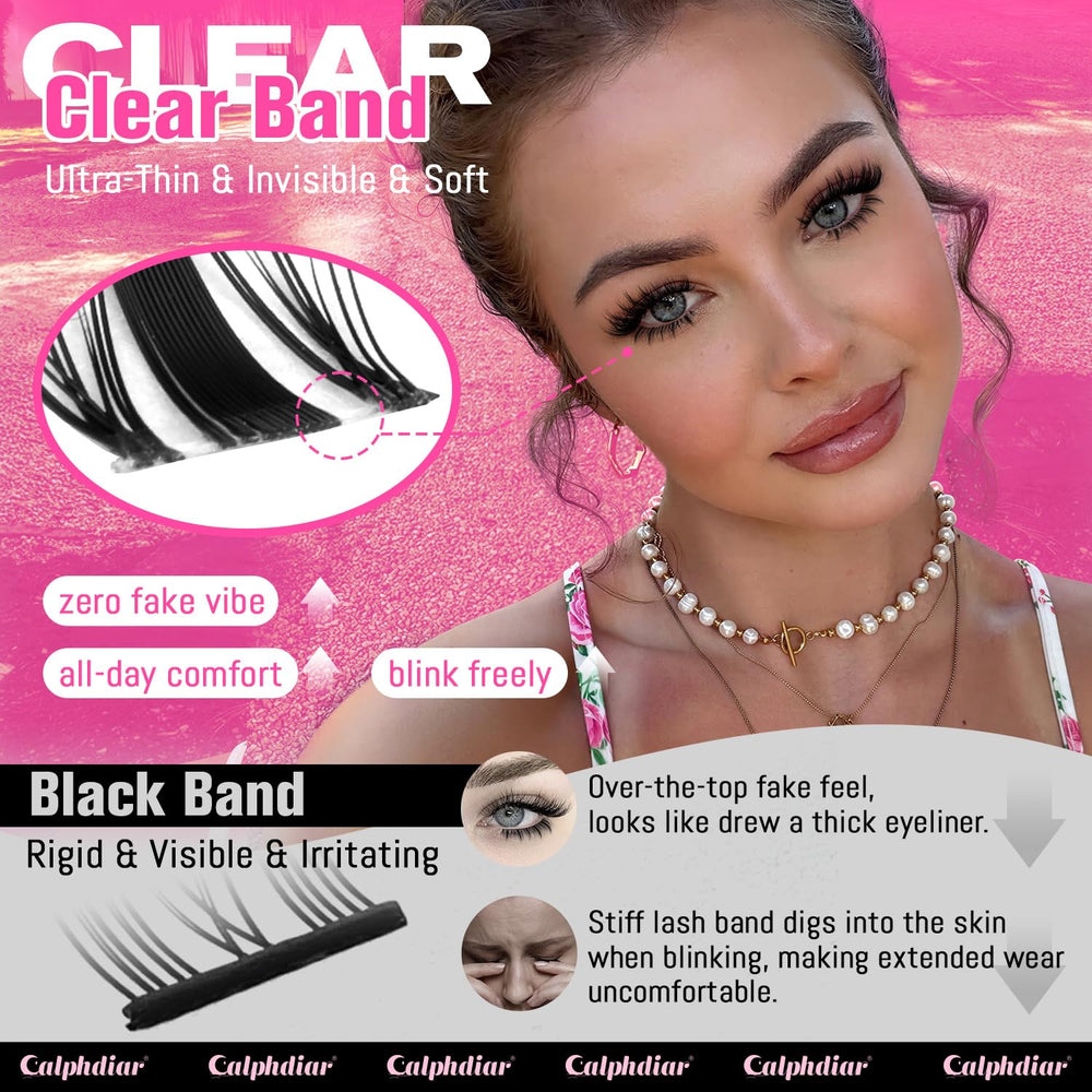 Calphdiar bottom lash clusters: spiky lower lashes that complement upper fairy lashes