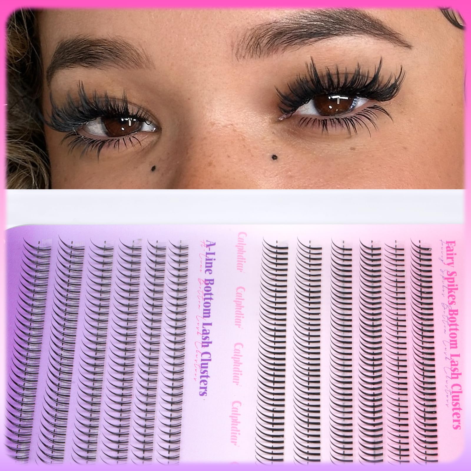 Calphdiar bottom lashes clusters can be reused 10-15 times with care.