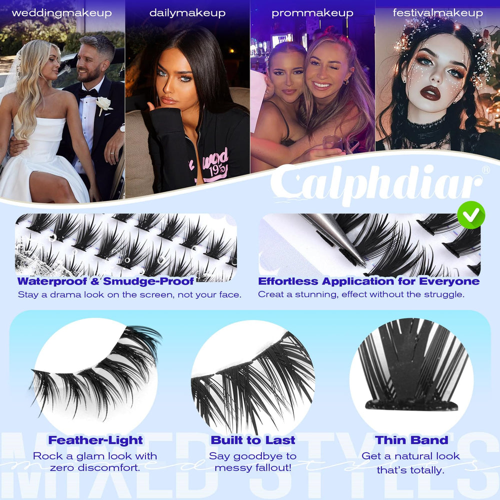 Calphdiar 0.05mm band bottom lashes ensure comfortable wear