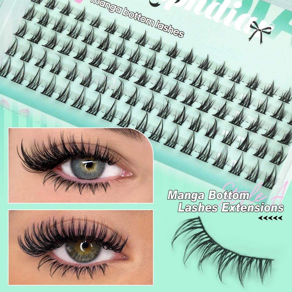 Calphdiar bottom lashes thin-band extensions for comfortable all-day wear.