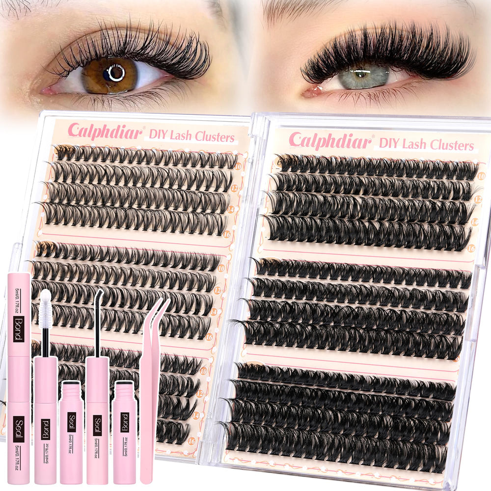 Calphdiar lash clusters kit with 30D-100D lengths for versatile looks