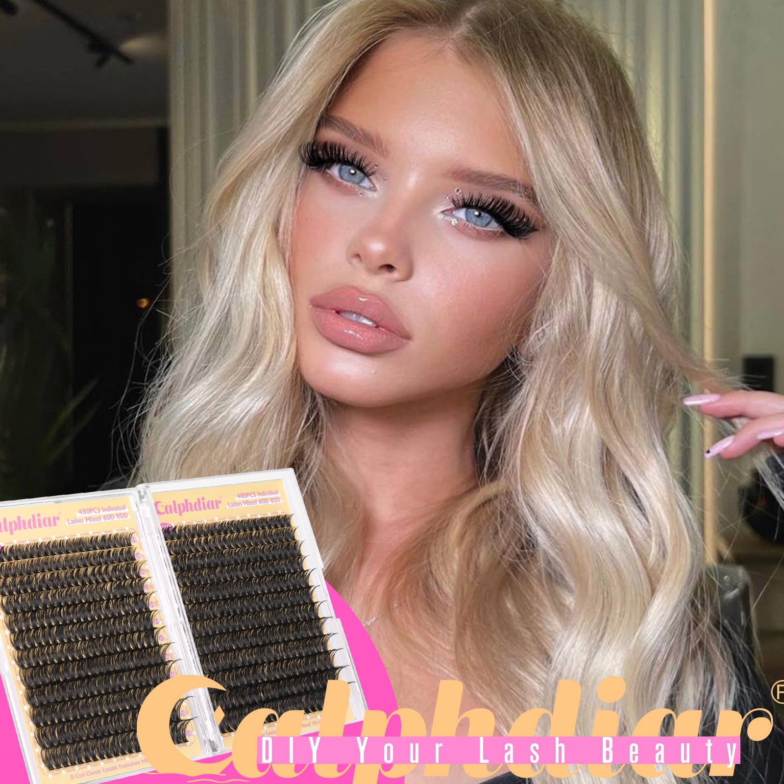 Calphdiar Lashes Clusters support 9 length options for styles