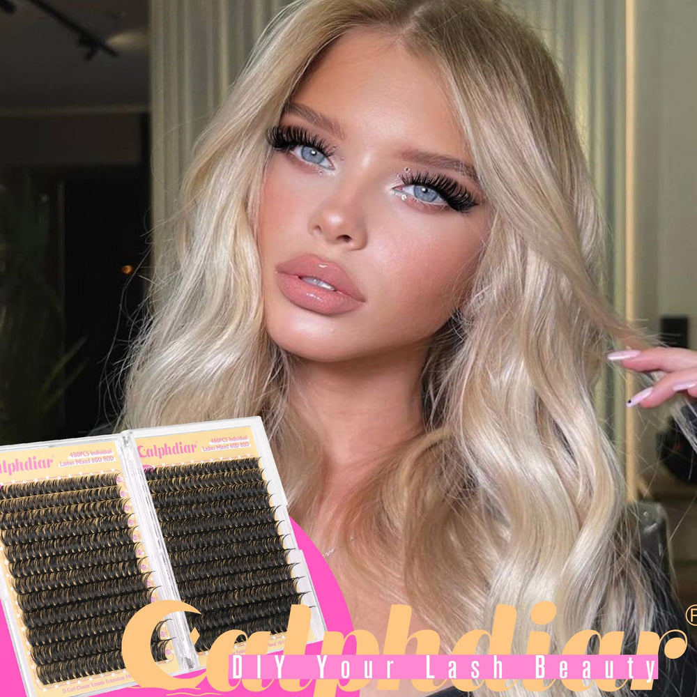 Calphdiar Lashes Clusters support 9 length options for styles