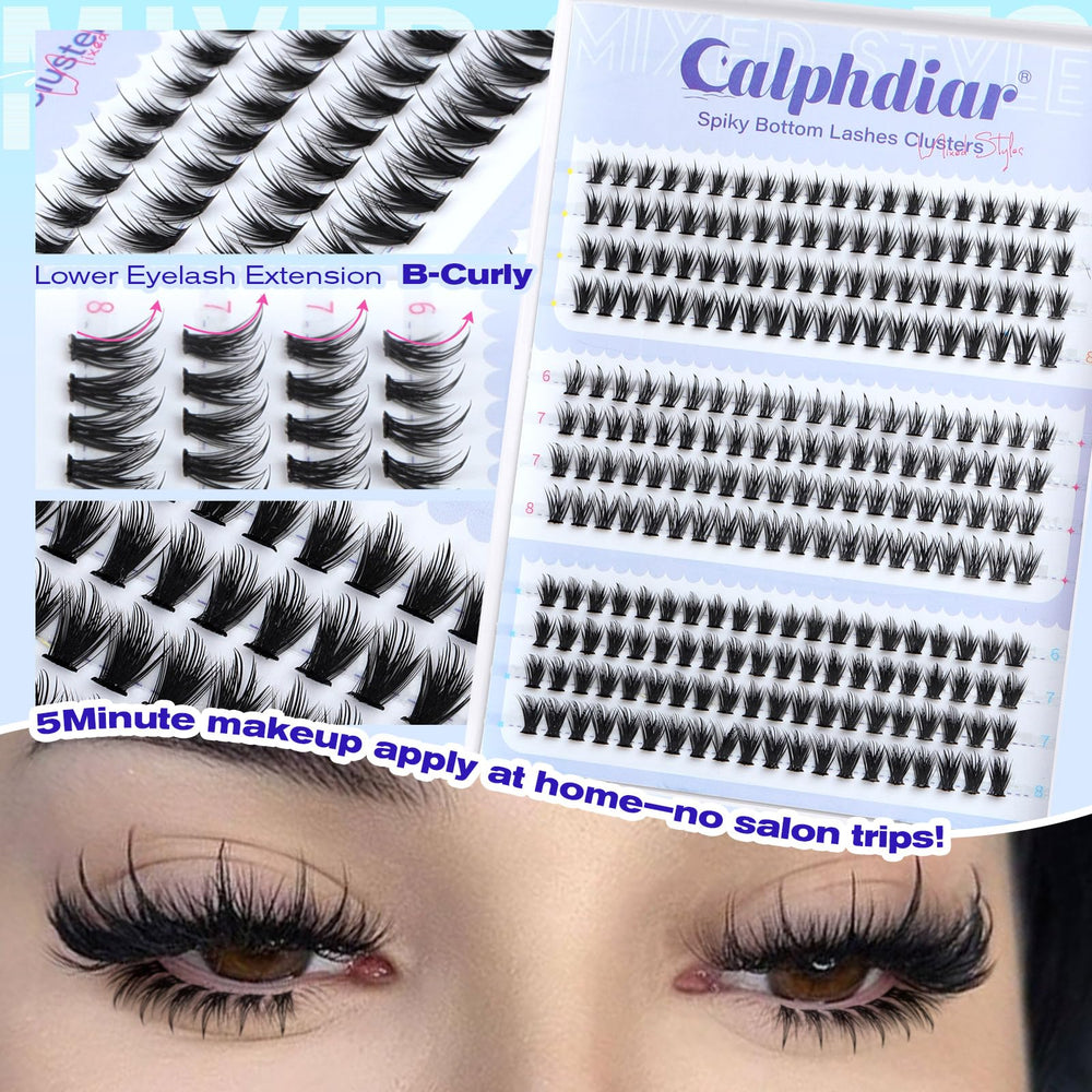Calphdiar lower lash extensions enhance eye shape and balance