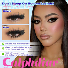 Calphdiar dramatic spikes bottom lashes add bold lower eye definition