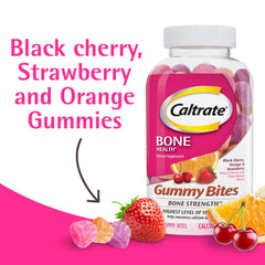 Caltrate Gummy Bites flavor mix highlights tasty options for daily calcium.