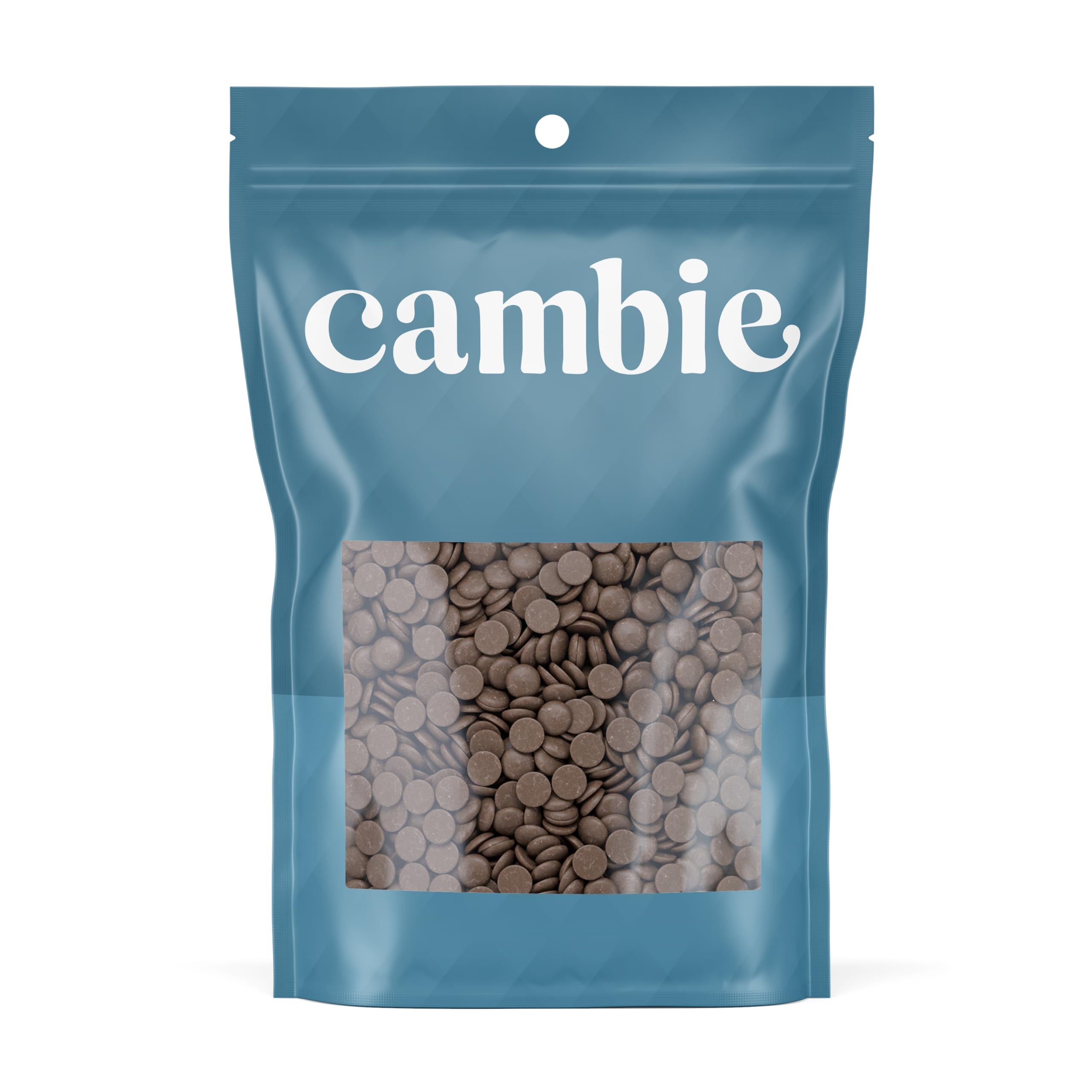 Cambie dark chocolate couverture 54.5% chips ideal for precise molding and enrobing