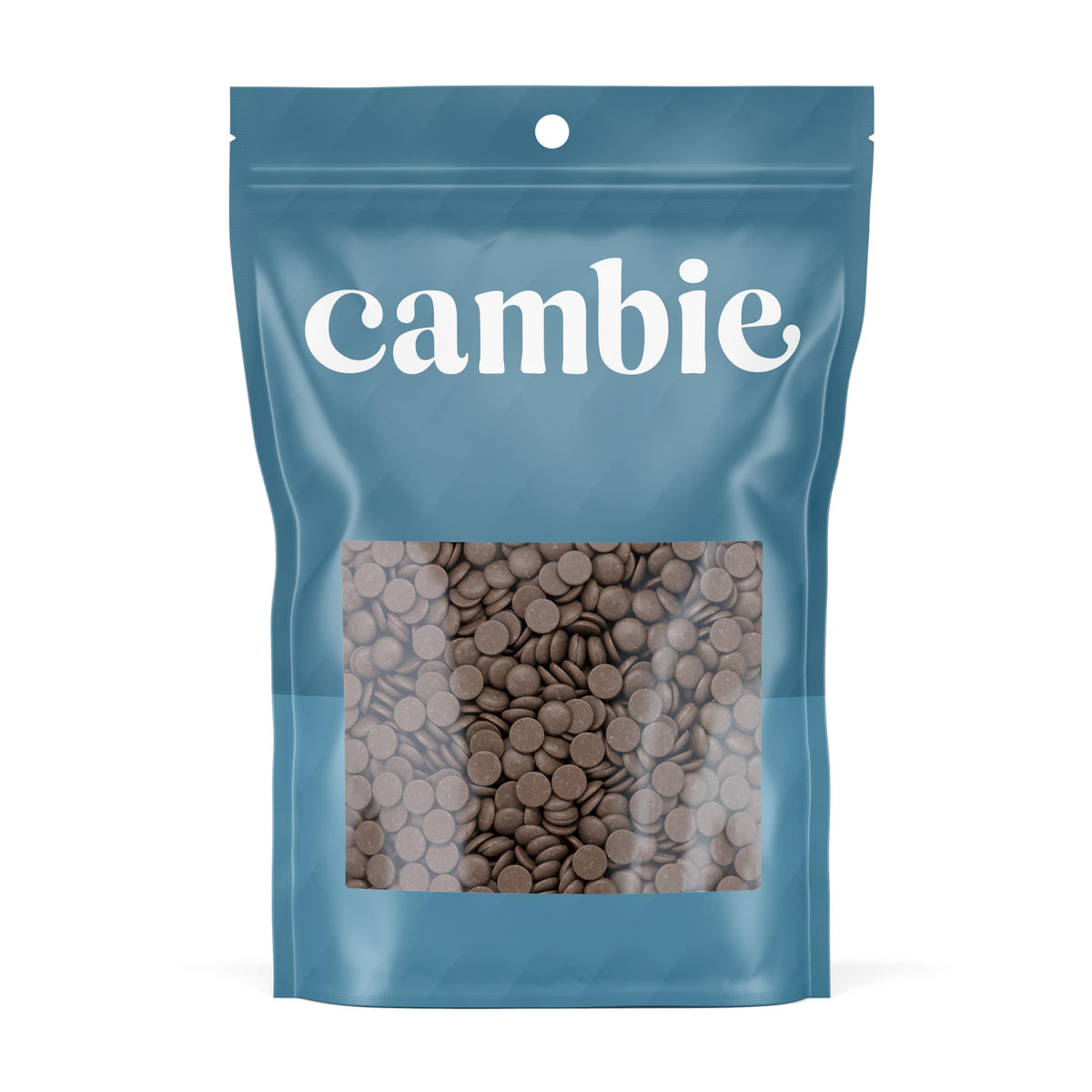 Cambie dark chocolate couverture 54.5% chips ideal for precise molding and enrobing