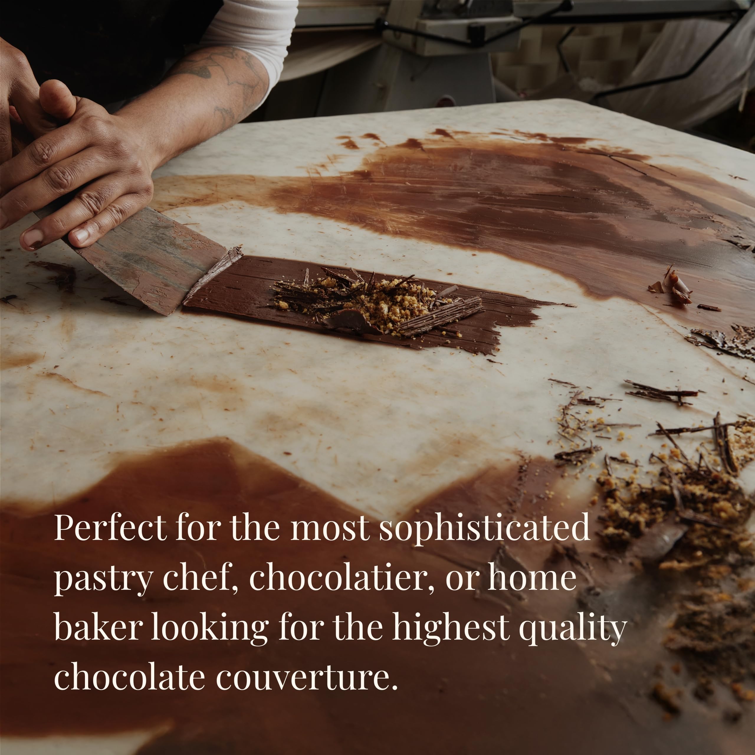 Cambie chocolate for decorating and glazing with rich cocoa aroma