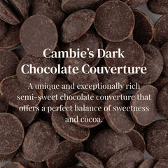 Cambie dark chocolate couverture for professional enrobing and precise molds