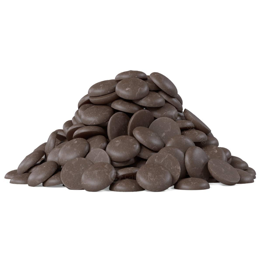 Cambie Merckens dark melting chocolate bag ready to melt for smooth coating.