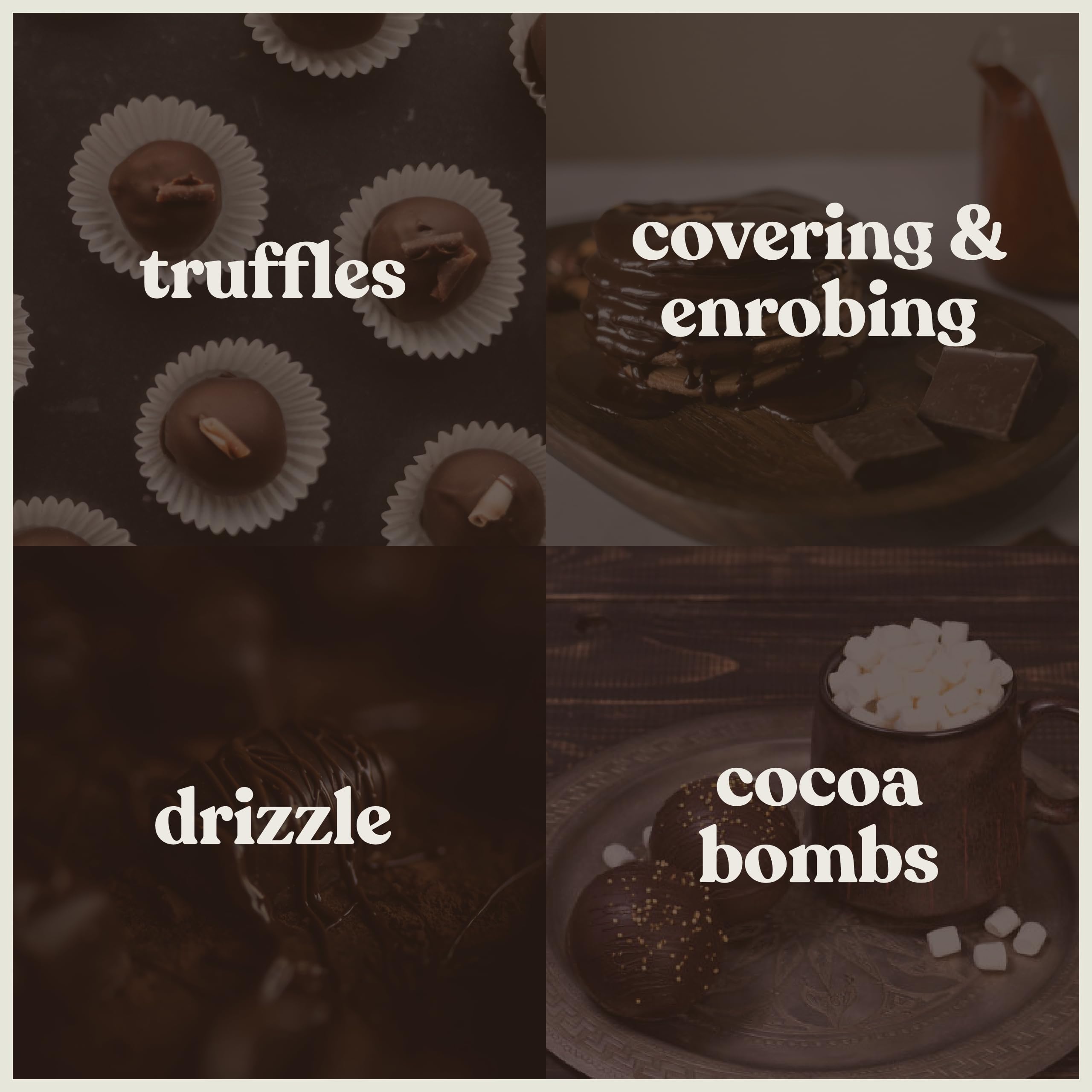 Cambie Merckens dark melts coating cake pops with a professional shine.