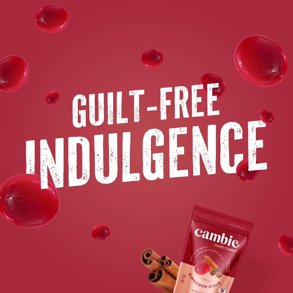 Cambie Sugar Free Cinnamon on-the-go individually wrapped candy.