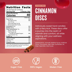 Cambie Sugar Free Cinnamon piece, delivering fiery flavor in a single bite.