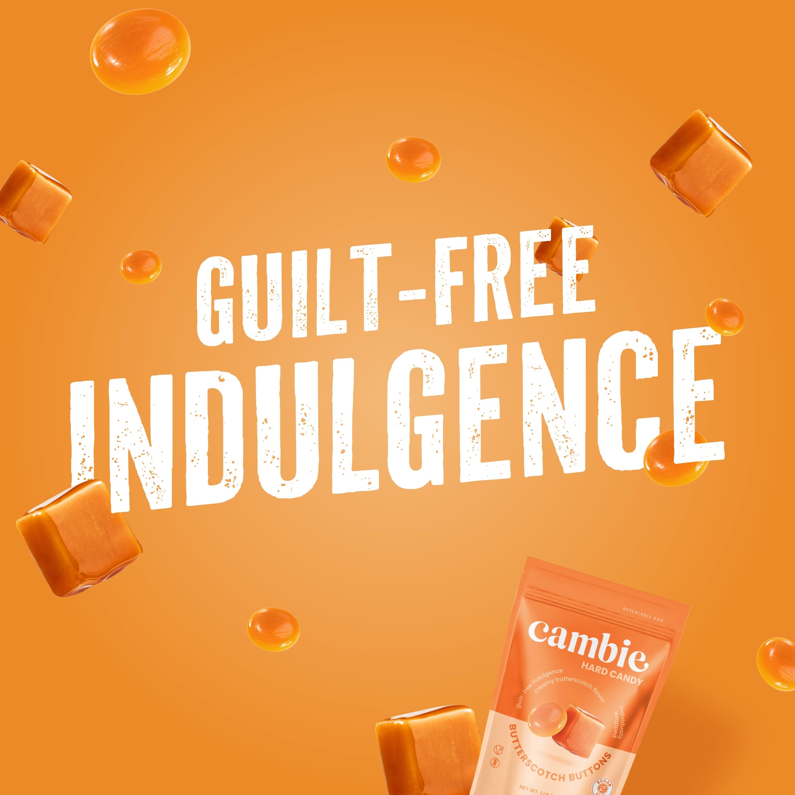 Cambie travel-friendly sugar-free candies for mess-free snacking anywhere.