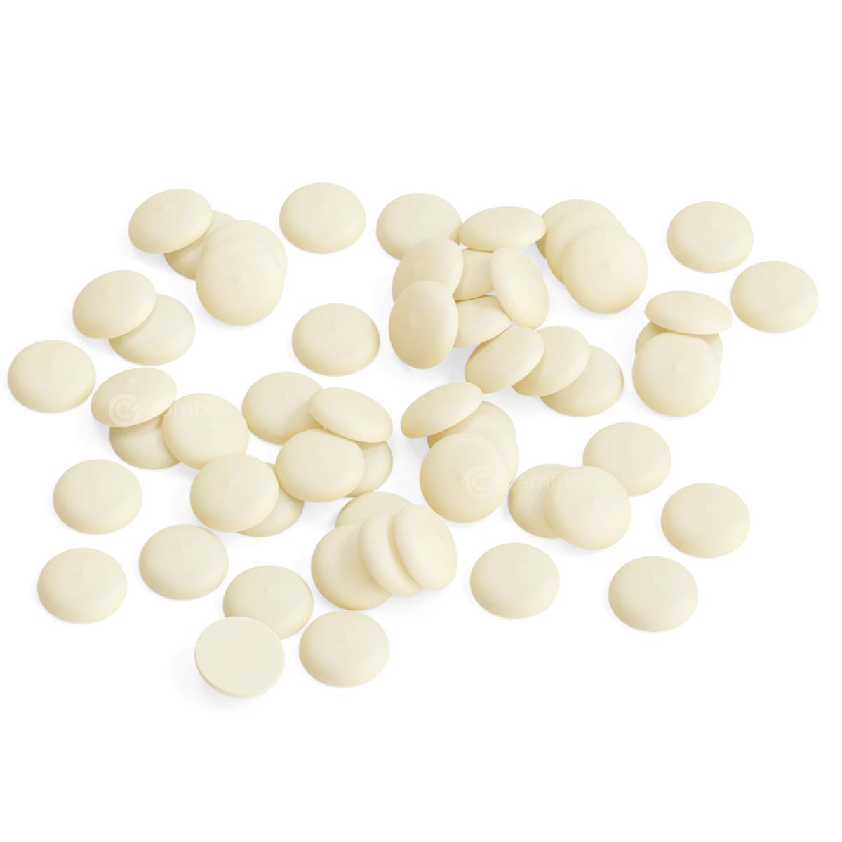 Cambie white chocolate couverture 28 percent European style, a refined base for European style desserts.