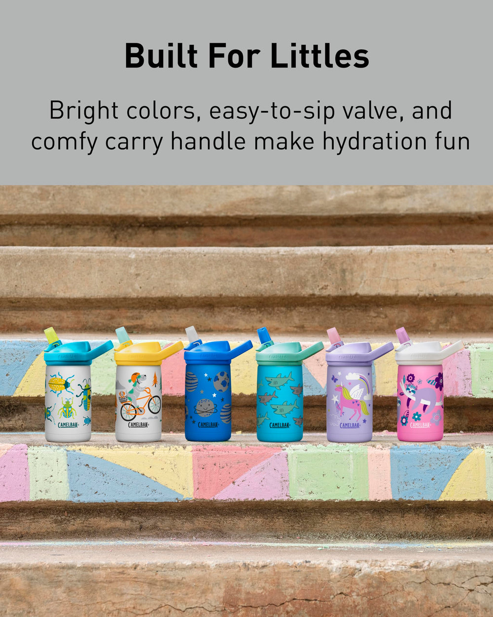 CamelBak Eddy+ Kids leak-proof design prevents spills