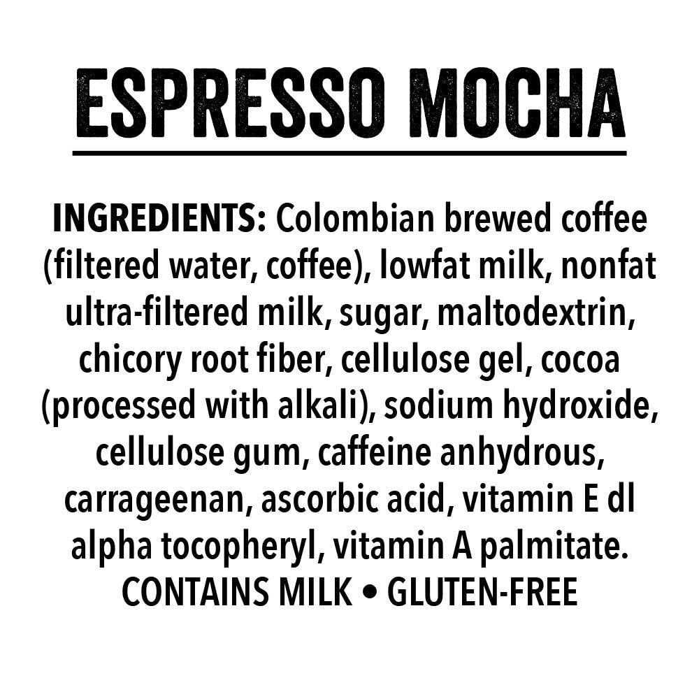 CAMEO Black Coffee Espresso Mocha glass shows the ready-to-drink option.