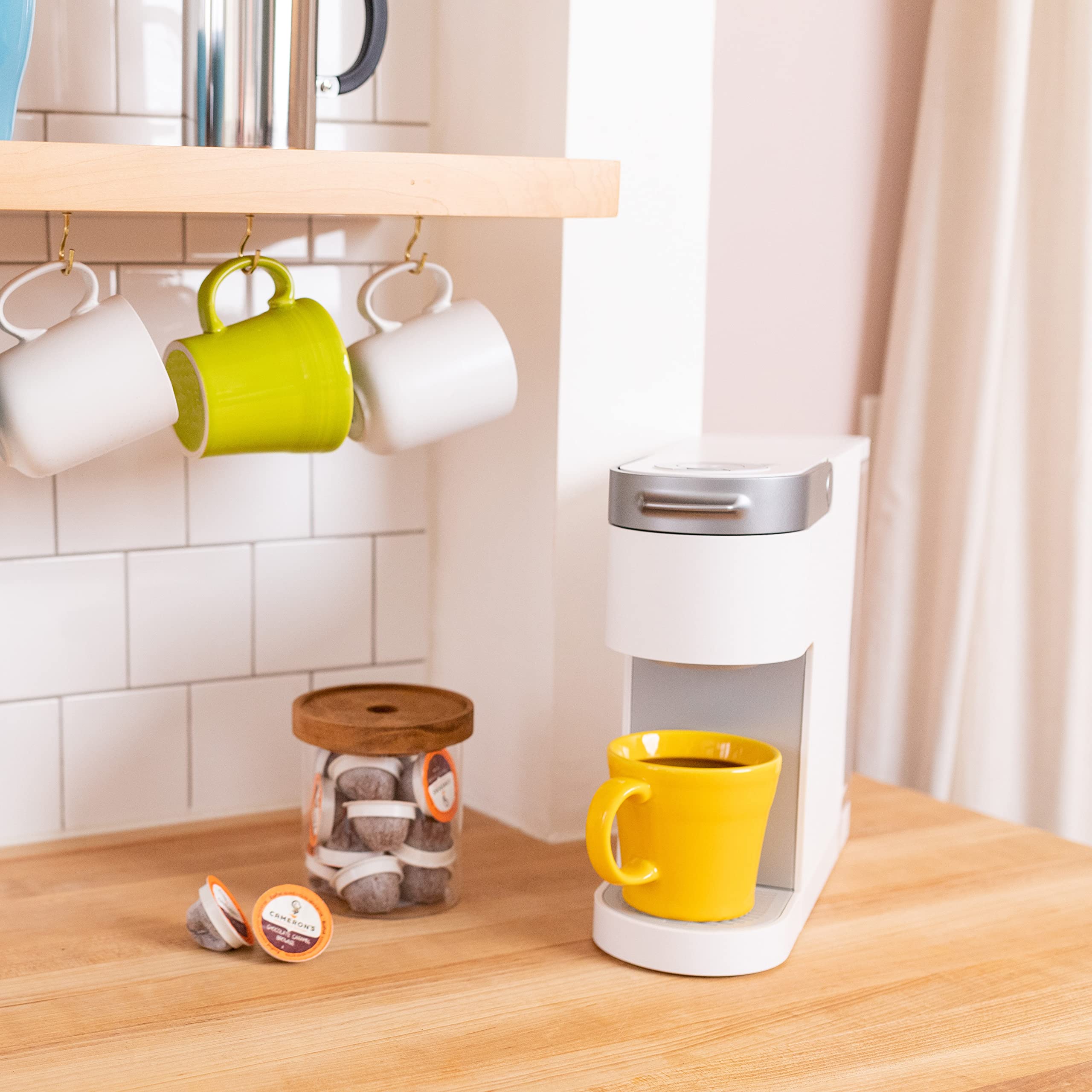Cameron's single-serve technology inspired by Bologna supports a smooth extraction.
