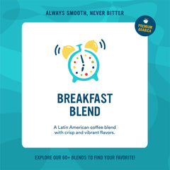 Cameron's Coffee Breakfast Blend roasted beans showcase small-batch craft