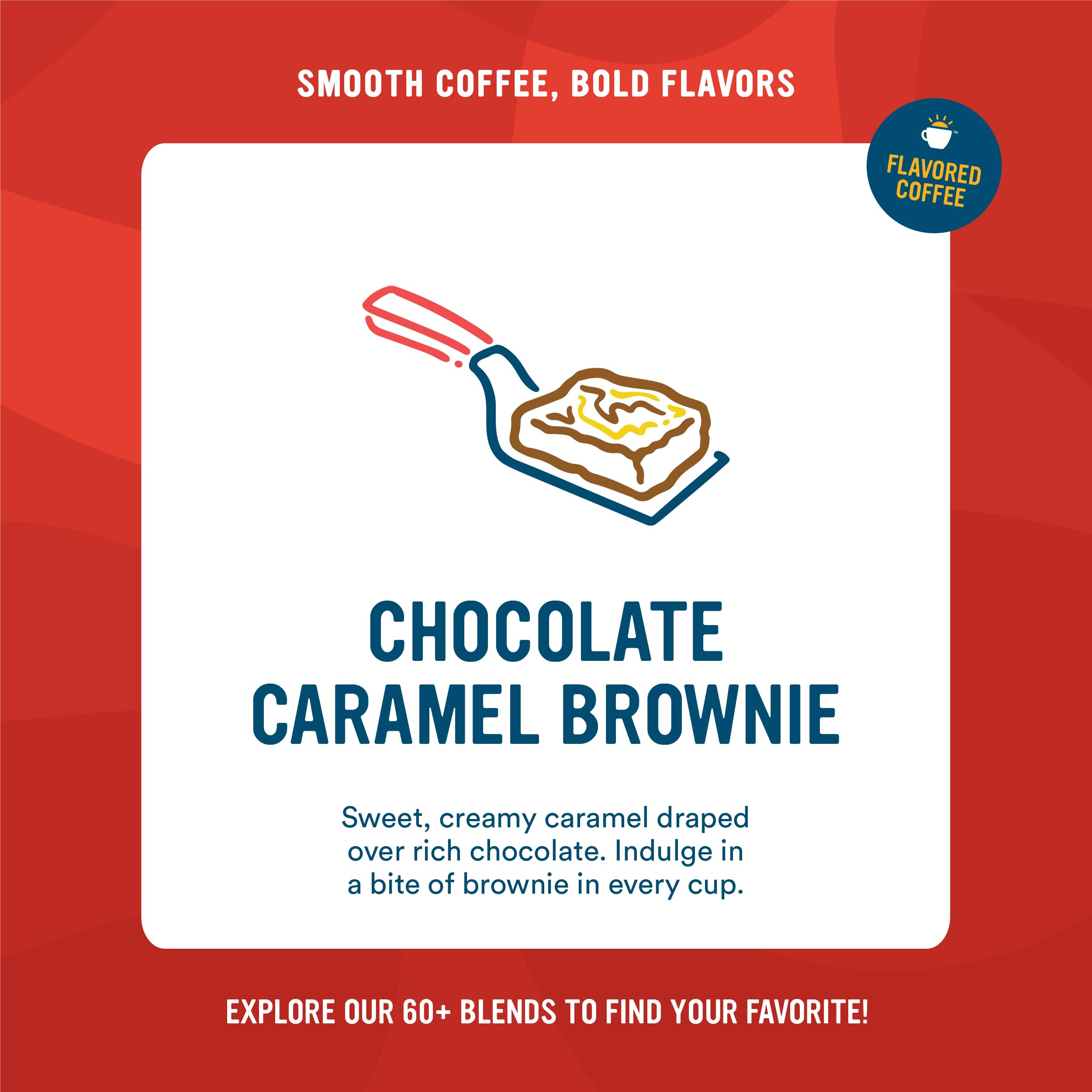 Pour-over setup with Cameron's Chocolate Caramel Brownie brew close-up