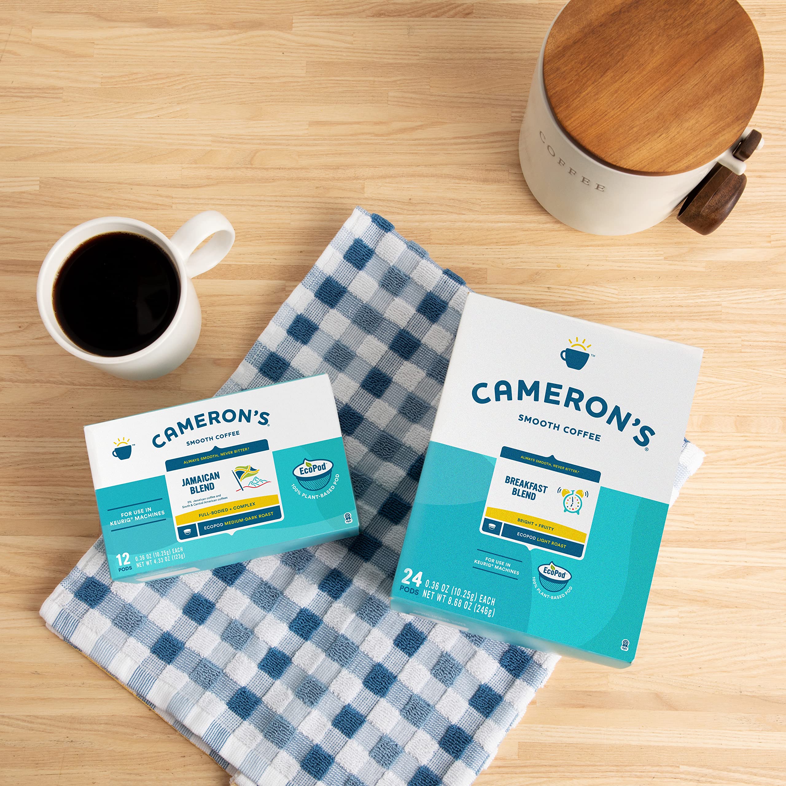 Cameron's Coffee Keurig 2.0 compatible pods for easy home brewing.