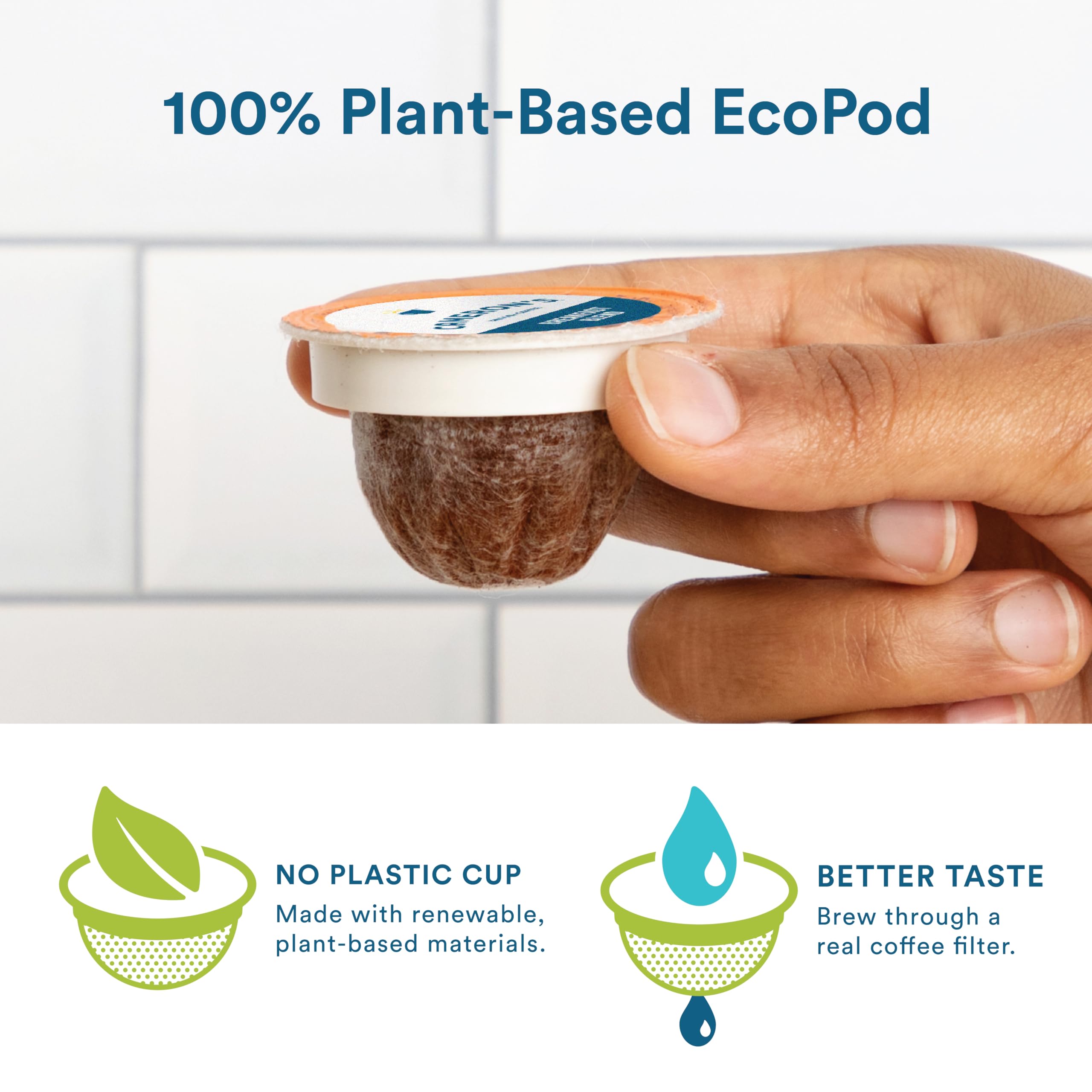 Cameron's Organic Breakfast Blend pods in cup produce a balanced morning cup.