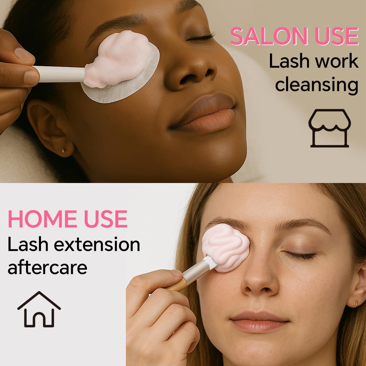 Texture of Camillash ultra-dense lash cleansing foam