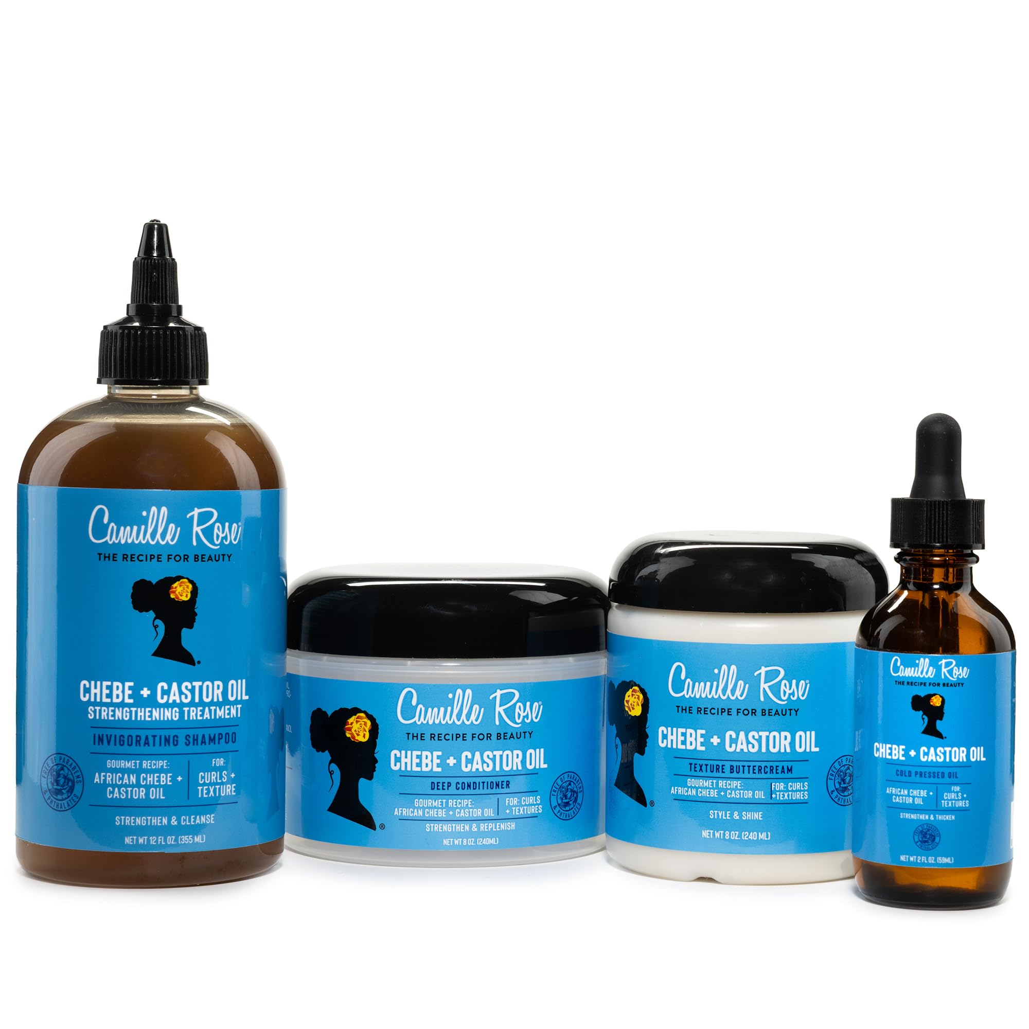 Camille Rose moisture-boost image emphasizes deep hydration for dry, damaged curls.
